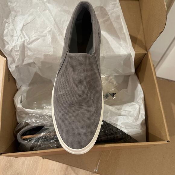 Vince Grey Suede Farran Slip-On Sneaker Men’s 11.5 NWB - Picture 7 of 11